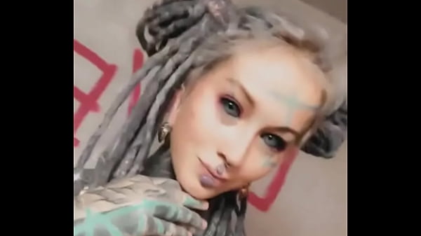 A wink while playing with my split tongue gotta keep it fun&mdash;who else loves unique body mods #splittonge 