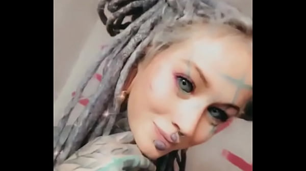 A wink while playing with my split tongue gotta keep it fun&mdash;who else loves unique body mods #splittonge 