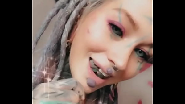 A wink while playing with my split tongue gotta keep it fun&mdash;who else loves unique body mods #splittonge