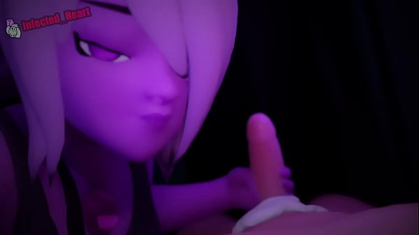 Purple shortstack strokes your cock