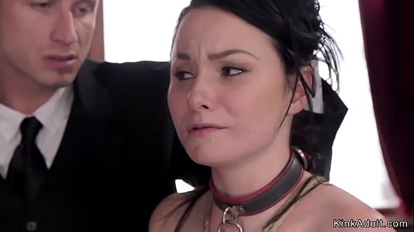 Master butler anal and ass to mouth fucks two sluts in bondage