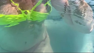 Artemisia Love showing her perfect big tits and smoking in the jacuzzi wanna join her