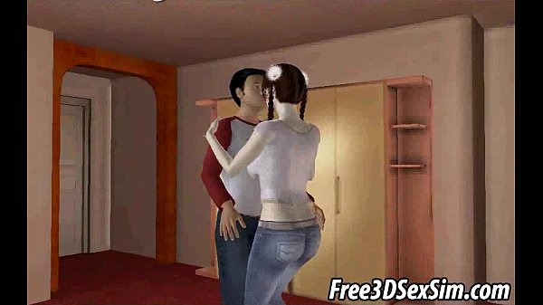 Foxy 3D babe sucking on a cock_and getting licked