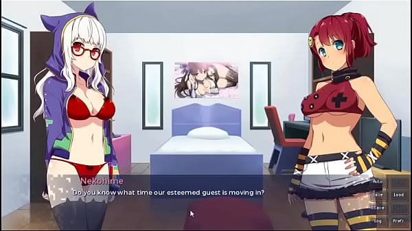 Sakura gamer visual novel episode 3 getting ready for the roommate 