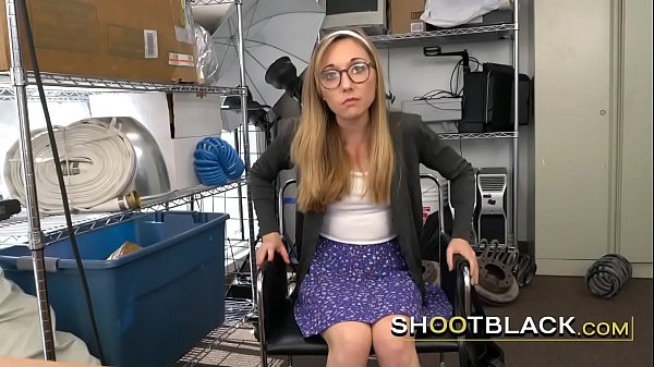 Nerdy blonde gags deep on the agent s BBC beforethe banging