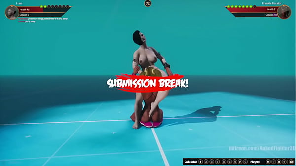 Luna VS Frankie Fuxalot (Naked Fighter 3D)
