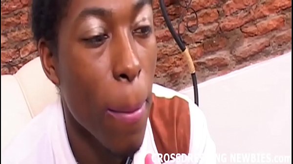 I look so pretty crossdressing in white lingerie