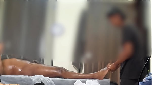 Desi massage in a spa
