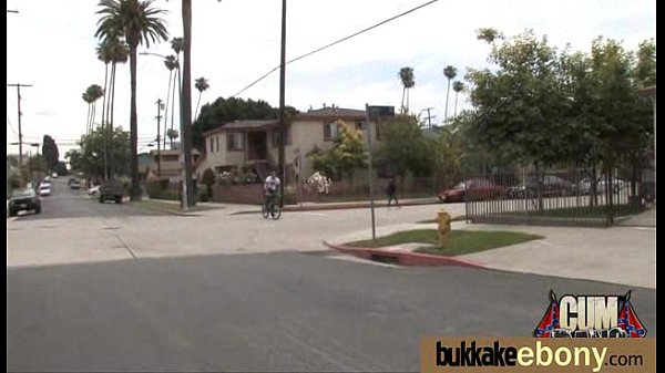 Ebony girl gang banged and covered in cum_4