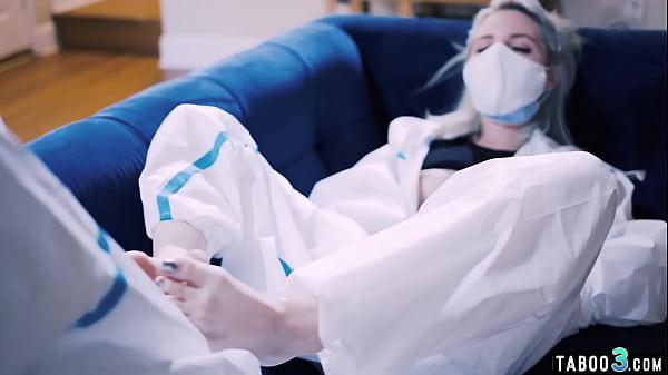 Blonde inked teen Lola Fae_in safety suit fucking her neighbor