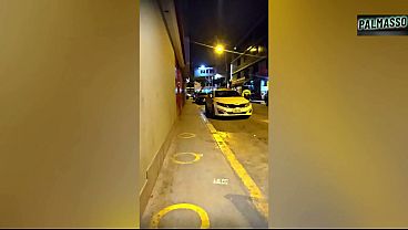 I was waiting for my boyfriend at the grocery store, and a stranger convinced me to record a video. "I hope my boyfriend doesn't find out I have someone else's cum in my pussy, because the condom broke!" 