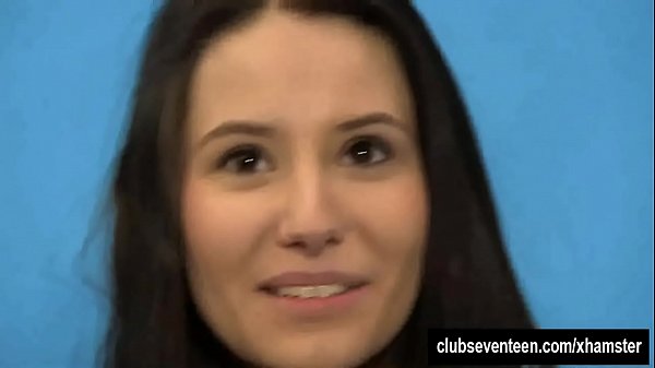 brunette teen vanessa posing at the_casting hd_----»