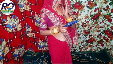 Desi village house's step mother fucked together in doggy style in red saree with Hindi audio Claire Vais full video 
