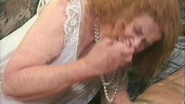 mature granny blonde fucking sex with hubby cock on sofa 