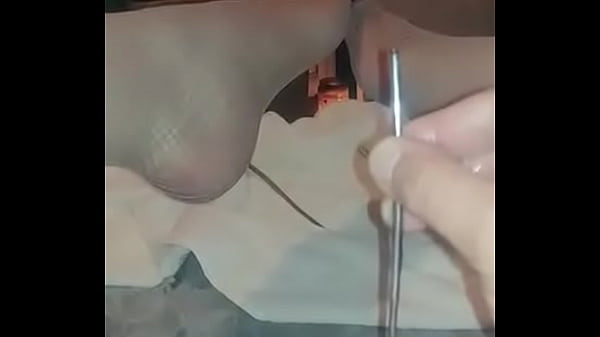 Play MP4 - Caged sissy in nylons sounding her clitty