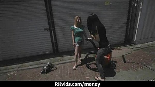 Desperate teen naked in public and fucks to pay rent 6 