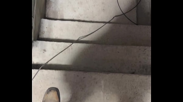 Piss on outside stairs