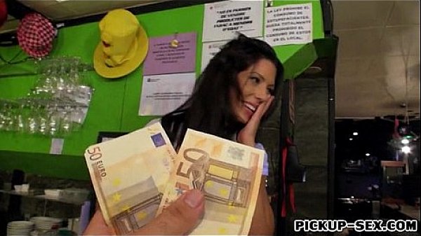 Tight bar crew Alexa Tomas fucked with customer for money 