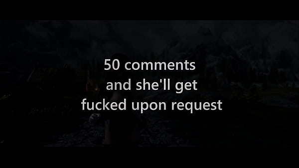 Busty skyrim mc walks nude in public