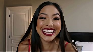 Asian girl Long day at work.