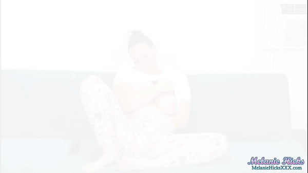 Almost caught watching bored milf&rsquo;s secret orgasm in pajamas 