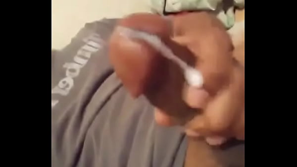 Stroking my big hard throbbing dick cumming 