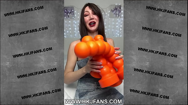 Belly bulge anal dildo fist prolapse