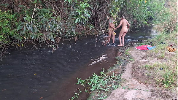 Strangers are caught having sex at the waterfall 