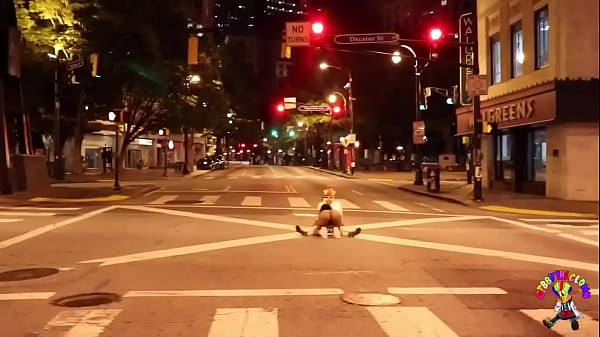 Gibby The Clown gets head in downtown Atlanta 