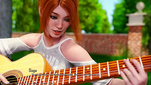 Being a dik #48 going to the next step with cheating busty red head while learning her how to finger play the guitar