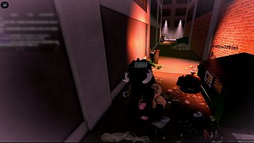 Cerdita rellenada con harto semen en un callejon | Roblox