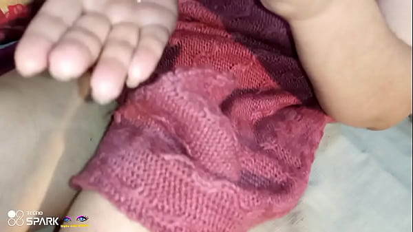 Indian milf with big_boobs massaging her beautiful sexy body on bed