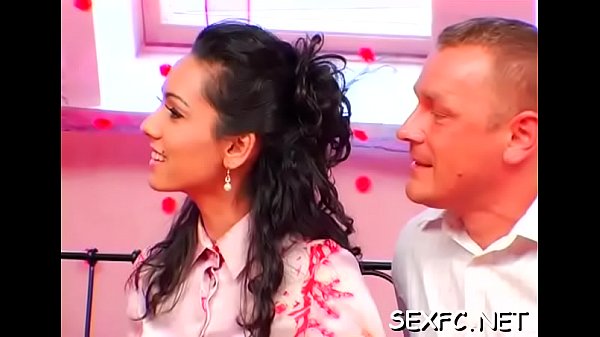 Astounding babes in hardcore trio while clothed 