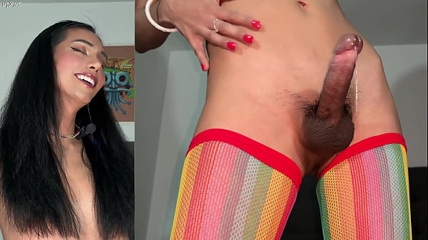 Colorful Stockings Make Me Big Cum thumbnail