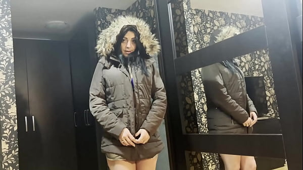 I received a jacket from my impotent husband and decided to try it on with his friend preview 