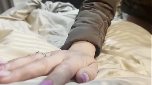 I received a jacket from my impotent husband and decided to try it on with his friend preview 