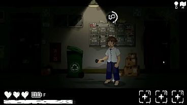 Porn hentai ryona gameplay beauty woman has sex in a dark condominium 