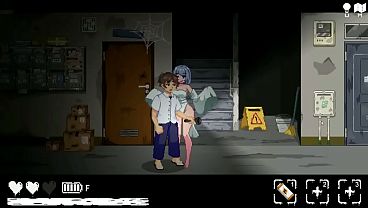 Porn hentai ryona gameplay beauty woman has sex in a dark condominium