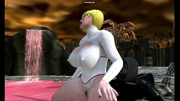 Bbw powergirl takes a fat villain cock 