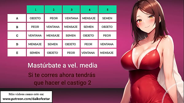 Si te corres antes ser&aacute;s castigado obedece y aguanta sin eyacular en este juego de masturbacion