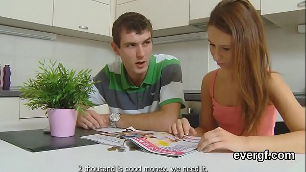 Broke fella lets wacky_buddy to fuck his exgf for hard_cash