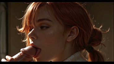 Nonton The Third Corners : Redhead Gets Her Huge Ass Pounded Raw While Husband Watches From Behind The Door - [ai] thumbnail