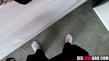 Step sister caught me jerking off to step mom's panties