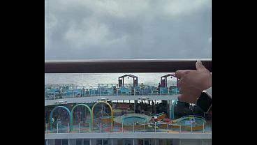 Thong bikini balcony 