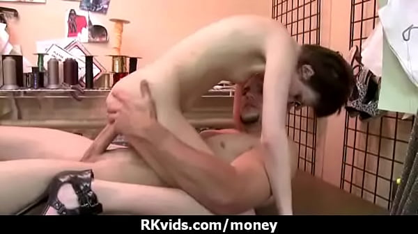 Sexy wild chick gets paid to fuck 3 