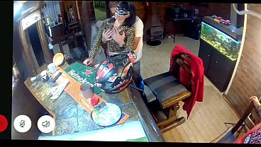 Hot babe babe with small tits cheating with moto x rider 