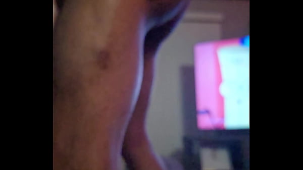 Thick nerdy White Girl in glasses getting used to Black cock being in her asshole 