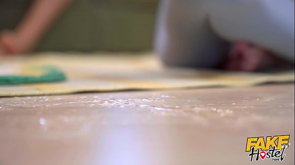 Play MP4 - Fake Hostel - teeny babe handles two big cocks for the first time in her tight pussy for threesome