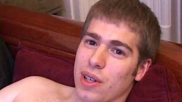 Young and Naked Adam Turner Jerks Off and Cums 
