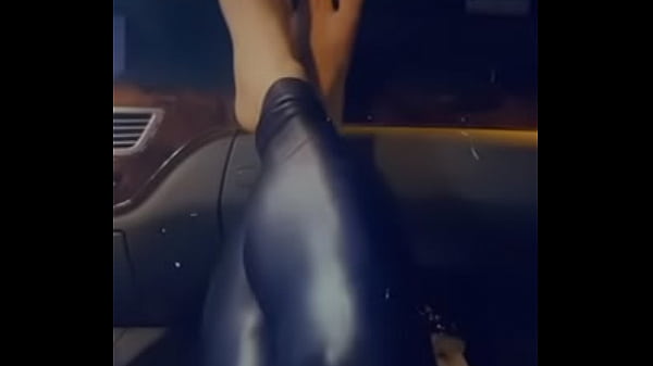 Shiny Spandex Foot Tease 